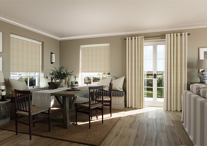 Land & Shore Fintra Stripe (Blackout), Multi - Roller Blind - Image 7